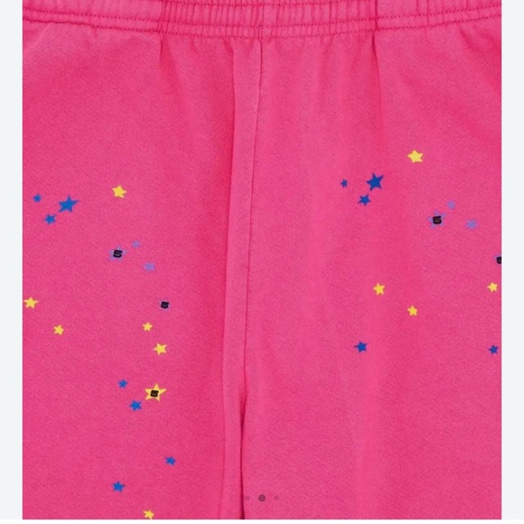 🆕 Sp5der/Spider Worldwide SP5DER P*INK LOGO PRINT SWEATPANTS - Picture 5 of 5